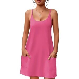 Bright Pink Racerback Cover Up